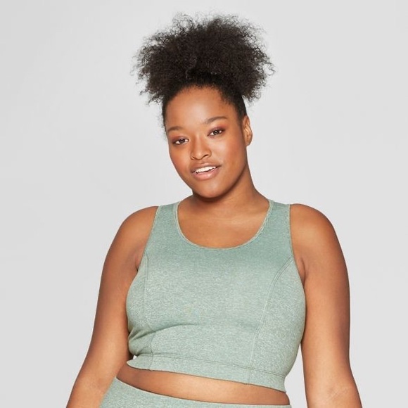 NWT Joy Lab Long Line Sports Bra Olive - Picture 1 of 8